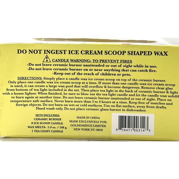 Lemon Sorbet Scented Ice Cream Parlour Craze Candle Melts Goodessance Home Colle - Picture 5 of 5